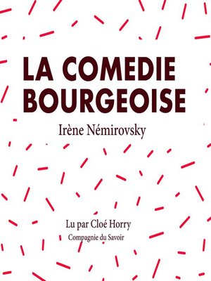 cover image of La comédie bourgeoise
